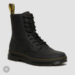Dr. Martens Black Lace-Up Boots
COMBS LEATHER BLACK